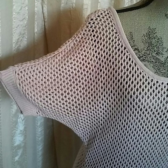 Guess Women's Mesh Cotton Tunic Blouse Top - Picture 2 of 5